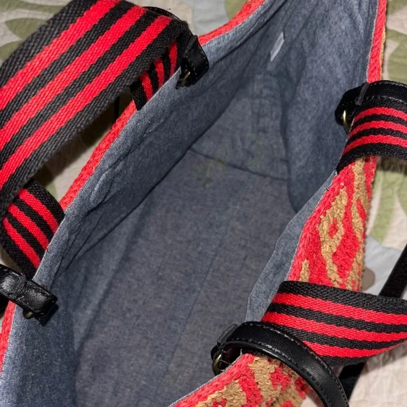 Clare V Pas Mal Raffia Bateau Tote Like New - Picture 3 of 6